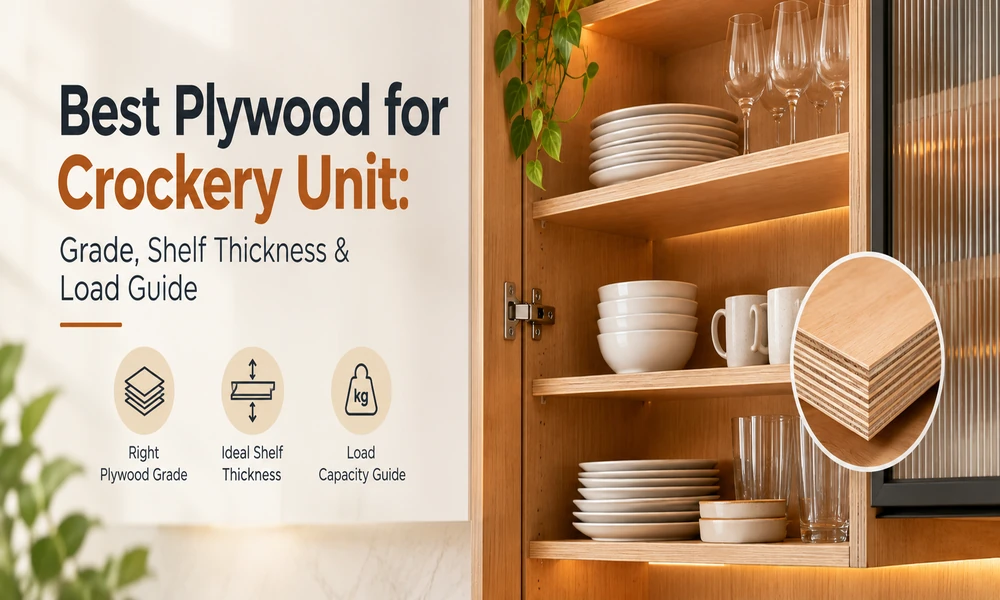 Best Plywood for Crockery Unit: Grade, Shelf Thickness & Load Guide